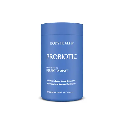 BODYHEALTH Probiotic Dietary Supplement - 40B Live Cultures, 11 Strains for Optimal Gut Health, Immune Support, Immune System Protection, Toxin Elimination, Nutrient Replenishment - Women's Fitness Healthcare Aid with PerfectAmino