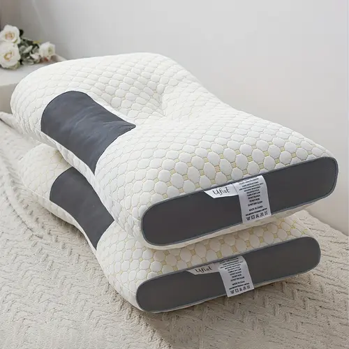 【Weekly Deals】UFIST Cervical Pillow 2 Pack, Orthopedic Bed Pillow for Side Back Stomach Sleepers, Polyester Fiber Neck Support Pillow,  Ergonomic Contour Sleeping Pillow