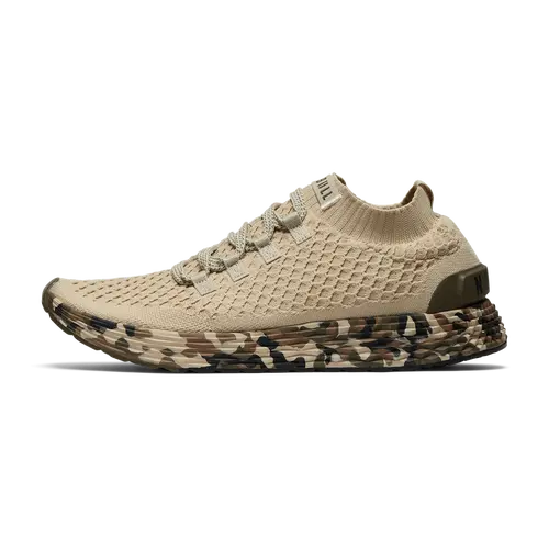NOBULL Men's Allday Knit Shoe in Beige Camo - Everyday Walking Sneaker, Comfortable Slip-On Shoe, Casual Trainer