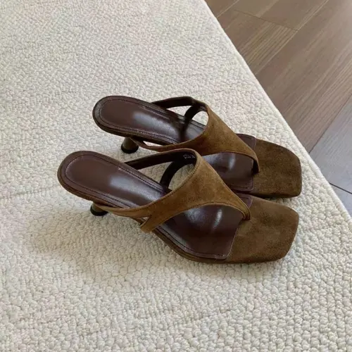 New High Heel Women's Sandals, Fashionable Heeled Sandals, Dressy Sandals, Thong Style Thin Heels Summer Fashion Versatile Casual Elegant Fairy Wind Shoes, Perfect for Weddings Parties Beach Home Outdoors Evening Events