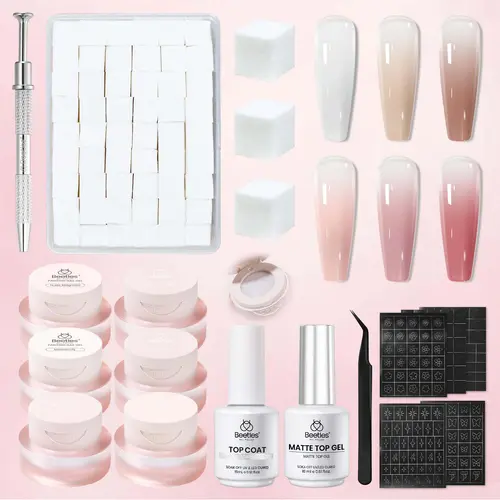 [Exclusive to TTS]Beetles Pat Pat Gel Nail Polish Set Pat Painting Gel with Soft Nail Sponges & Grabbing Pen Nails Art Design Nail Art DIY at Home #Summervibes, Nail Care, Create Complex Styles, Gel Polish