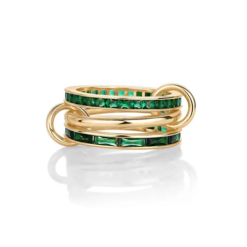 PAVOI 14K Gold Plated Stackable Rings Set for Women – Cubic Zirconia