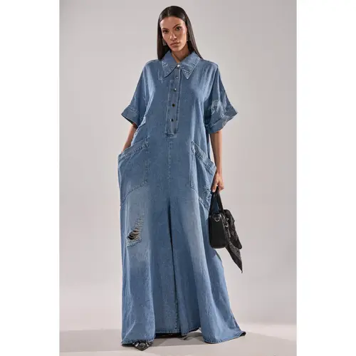 THE BEST OVERSIZED DENIM JUMPSUIT