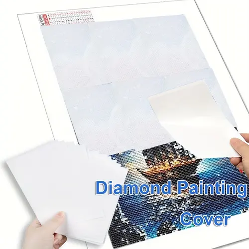 A6 Release Paper (20/30/50/100/200 Sheets), Double-Sided Anti-Stick Dustproof Oil Paper, Diamond Painting Cover, Perfect Accessory for DIY Diamond Art Colorful Painting, Art Materials