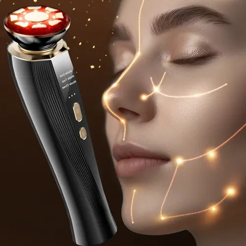 Home Beauty Instrument, Facial Tool, Facial Massage Import Export Device, Lifting Firming Warmth Cleansing Vibration Face Massager, USB Charging Smart Home Facial Beauty Massager, Facial Care Instrument