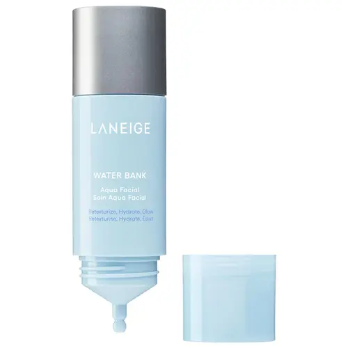 Laneige Water Bank Aqua Facial Serum, BHA + AHA - Gently Exfoliate, Hydrate & Glow Korean Daily