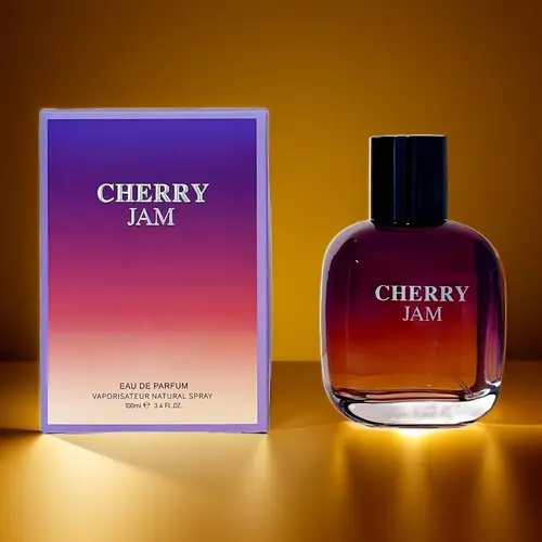 Sweet Cherry Jam EDP Perfume - 3.4oz/100ml Unisex EDP Fragrances, Aromatic Sweet Scent EDP Liquid Perfumes, Cherry Vanilla Gourmand Scent with Plum & Vanilla Notes, Captivating Holiday Gift Bottle