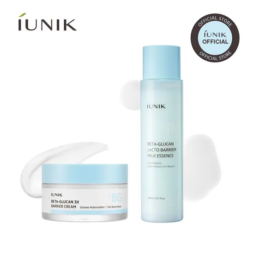 [IUNIK Official] 3X Barrier Moisture Duo_3X Barrier Cream + Lacto Milk Essence | summervibes