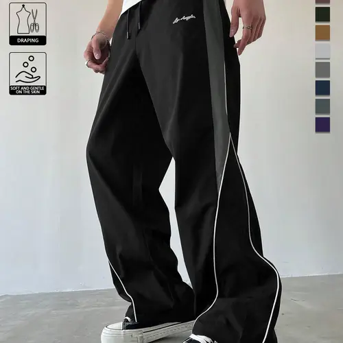 Men's Casual Comfortable Patchwork Design Tie-Dye Sports Versatile, Suitable for Everyday Wear, Street Style Fashion Y2 Outfit, Streetwear, All Seasons Appropriate，work holiday party outfit，birthday outfits，pants men，cargo pants for men High Rise Joggers