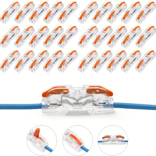 Single-Wire Interface Connector, Low Voltage Wire Connector with Locking Buckle, Fast Connect Plugs Led Light Strip Connectors, Lead Strip Automotive Wiring Electricity Power Distribution Secure,DIY Modular Design for Easy Assembly by Hobbyists-YY