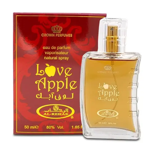 Al Rehab Love Apple Perfume, 1.65 fl oz, Women's Fragrance, Beauty Products, Long Lasting Perfumes, Candy-Flavored Fragrance