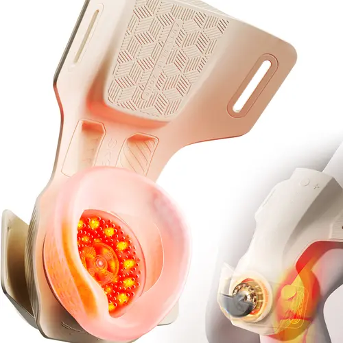 SKG Knee Massager with Heat for Pain Relief with Vibration for Joint Comfort, Cordless Heated Knee Brace with 5 Massage Modes and 3 Heating Levels, Gifts for Women Men, Parents, Friends, WS500, Father’s Day, Silicone
