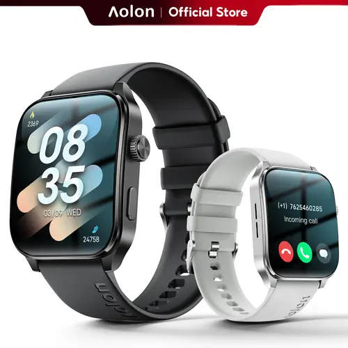 【Business Style】Aolon Curve3 Curved Smartwatch for Unisex, Bluetooth Calling, 1.93" IPS Display, Message Alerts, Digital Crown, Multi-Sport Modes, Fitness Tracker, IP68, Android & iOS Compatible#travel essentials#back to school