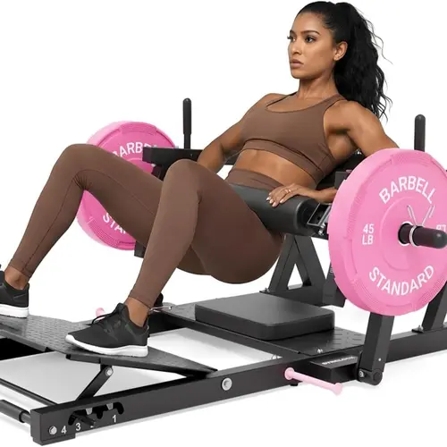 [2 packages shipping] GWMD HRTQ Hip Thrust Machine 800LBS Plate-Loaded Glute Trainer with Adjustable Footboard Home Gym Strength & Glute Training Equipment for Enhanced Comfort & Stability
