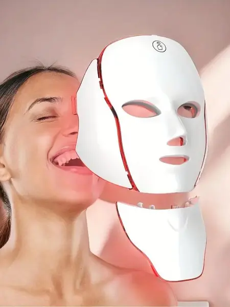 Prime Day Wireless LED Red Light Therapy Face Mask - Gentle, Portable, Rechargeable Skincare Device for Daily Home & Travel Use, Suitable for All Skin Types, Ideal Gifts for Women, Led Face Mask,summerwins mito glow