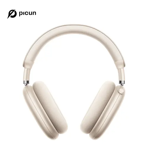 Picun F8 Pro Foldable Over-Ear Active Noise Cancellation Bluetooth Headphones - 52dB ANC, 3.5mm Cable Charging, Detachable Fabric Ear Cups, Bluetooth 5.4, Dual-Device Pairing, Oval Design, iPhone/Android Compatible, Durable, Ideal Christmas Gift