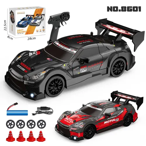 UDROLL RC Drift Car with LED Lights, High-Speed Remote Control Racing Car for Adults & Teens, Cool Gift for Boyfriend, Indoor Fun Toy