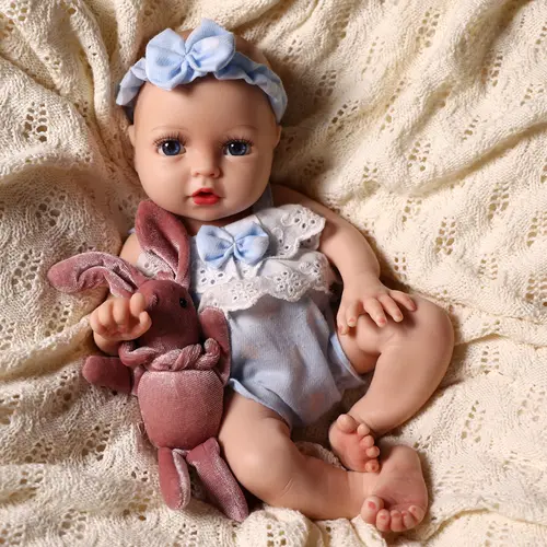 BABESIDE Realistic Rebirth Doll - 12/16 in Soft Body Reborn Baby Doll Girl with Painted Hair, Ideal for 6-8 Years Olds Playing House & Collectors, #sohochic Companion