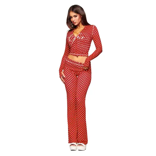 BLARE HOODIE - RED POLKA DOT