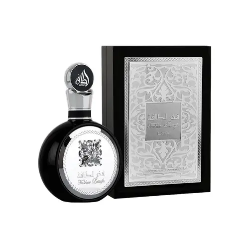 Lattafa Fakhar Silver  Men Eau de Parfum - Fresh Fruity Bergamot Amber Wood Scent - 3.40 Ounce 100 ml Oriental Woody Fragrance Premium Arabian Perfume
