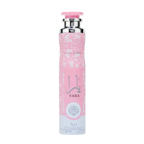 Lattafa Yara Air Freshener 300 ml 10.1 Ounce Floral Fruity Woody Scent for Home Office and Linens Fragrance