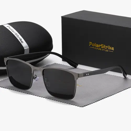 Unisex Vintage Square Framed Polarised Sunglasses, Unisex Polarized Sunglasses, Casual Uv400 Sunglasses for Everyday Use, for Outdoor Activities