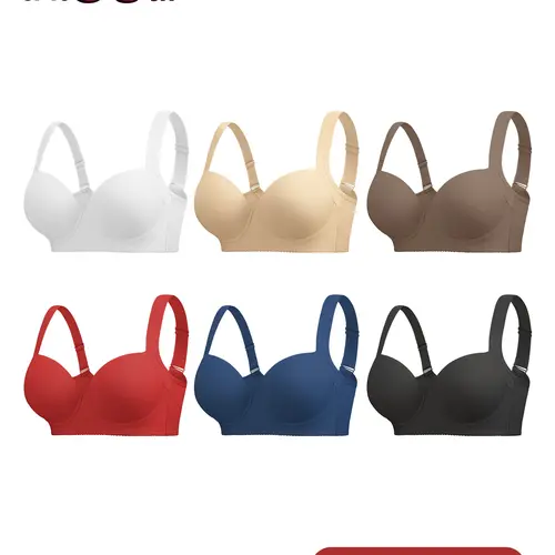 【BackToSchool】Mimilemon 3PC Full coverage  Push-up  bra for women everyday Comfort  full cup bra Seamless Tshirt Bras Sports Bra Bralette Basic Comfortable Fit Womenswear Everyday  TikTokShopBlackFriday Close comfortable Bra push up  bra SummerWins