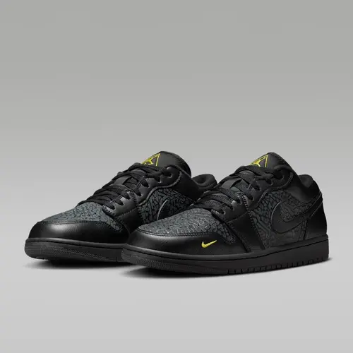 Jordan 1 Low Black Elephant Print Men's IM6568-010 New