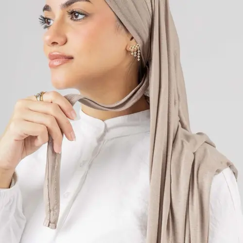 Easy Jersey with pre-tie bandana -Soft and Comfortable Material, Perfect for Daily use Head Scarf Hijab
