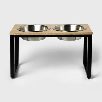 4 Cup Collapsible Tall Elevated Feeder Double Cat & Dog Bowl - Boots & Barkley