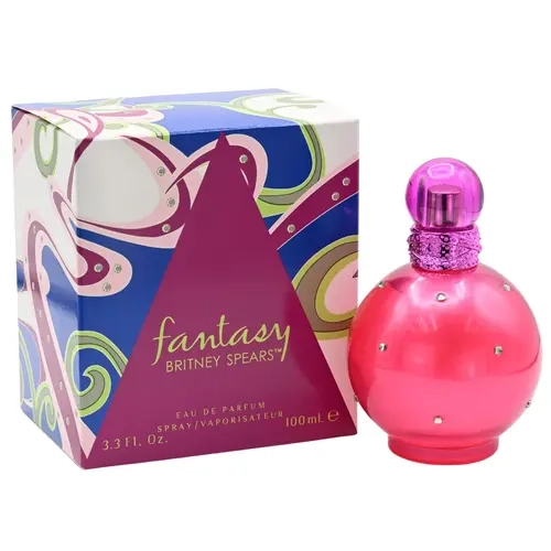Britney Spears Fantasy Women's EDP Body Perfume Spray - 3.3 fl oz Bottle, Gourmand Candy-Flavored Fragrance for Women, Opens Fruity Floral Jasmine Perfume, Settles Soft Creamy Musk Trail, Captivating Scent, New In Box (3.4 fl oz Variant Available)