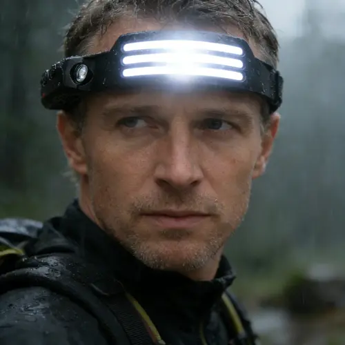 ISUNMEA 2-Piece Rechargeable LED Headlamps for Adults Fathers, 230° Wide Beam, Motion/Gesture Sensor Lights, IPX4 Waterproof, High Lumen, Lightweight Adjustable Headband, USB Cable Included, Ideal for Climbing