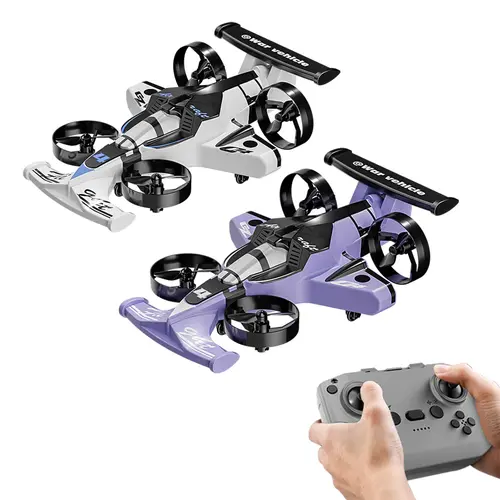 2-In-1 RC Hobby Remote Control Car & Plane Combo Toy - RC Aeroplanes with Flying, Drifting Modes, 360-Degree Drift Tires, Land-Air Capability, 1-Touch Lift, Impact-Resistant Materials, 3 Adjustable Speeds, Has Remote, Christmas Gift for Kids, Outdoor Toy