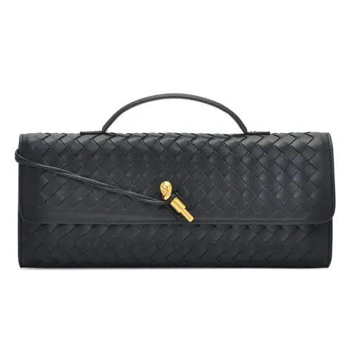 Trendy Woven Evening Clutch Purse for Women PU Leather Underarm Shoulder Handbag, Elegant Satchel Crossbody Purse Dates & Daily Outings (Elegant Woven Texture), Crossbody Bag, Bags For Women tiktokshopbacktoschool,back to school,back to school haul