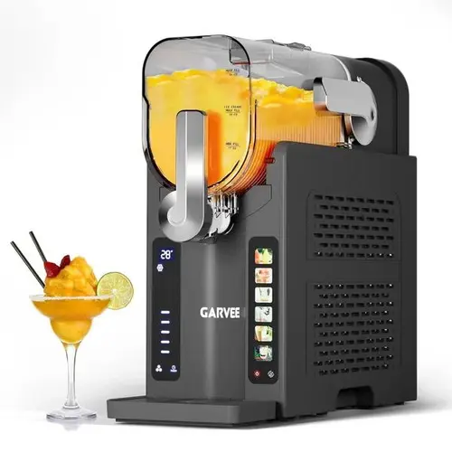 【GARVEE】 Slushie Machine 70 oz (2.1L) , Frozen Drink Maker with 3 Preset Modes (Slush, Frappe, Milkshake), LED Display, Auto-Clean & One-Touch Dispensing, Ideal for Margaritas, Smoothies & Ice Cream