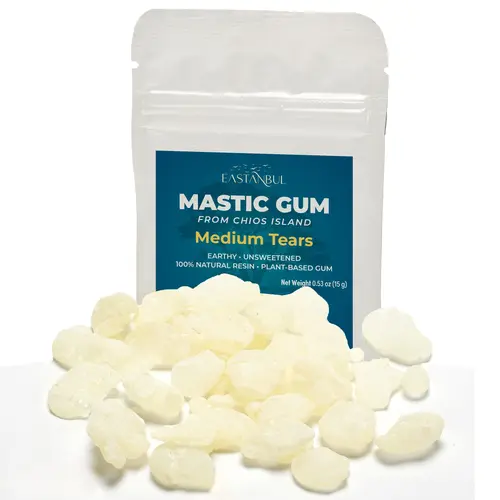 Eastanbul Mastic Gum Chewing Gum,Medium Sized Natural Tears of Chios 0.53oz