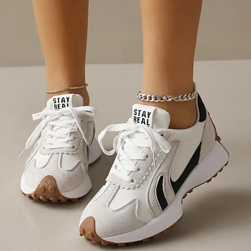 Women's Sporty Casual Shoes, Sports Shoes, Lightweight Anti-Slip Comfortable Retro Tennis Shoes, All-Season Fitness Running Shoes, Women's Comfortable Sneakers, Workout Sneakers, Running Athletic Shoes