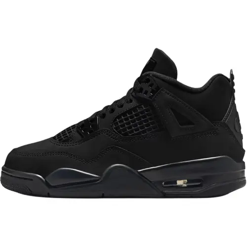 Nike Air Jordan 4 Retro 'Black Cat' 2025 Youth Women's Athletic Sports Shoes, Casual Trainer, Fashion Footwear, Suede, Casual Trendy Sneakers, High End Sneaker