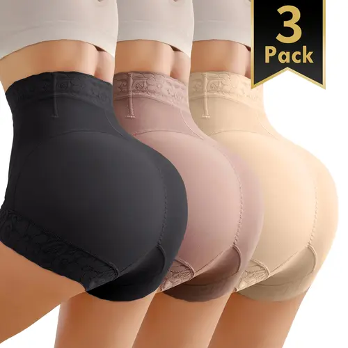 Women's High-Waisted Butt-Lifting Shaper Shorts, Tummy Control Seamless Lace Trim Panty, Basic Comfortable Compression Lift-Enhancing Leggings for Everyday Wear leggings flare leggings leggings women flared leggings leggings for women