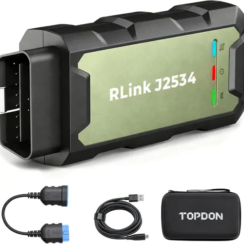 TOPDON RLink J2534 Reprogramming Tool, J2534 Pass-Thru Programmer, OEM Reprogramming and Diagnostic Tool, Supports J2534/D-PDU/CAN-FD/DoIP