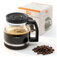 Tiny Brew Coffee Mug – 20oz Borosilicate Glass Diner Pot Mug with Spill-Proof Lid Funny Novelty Gift for Coffee Lovers, Dads, Office, Travel & More,mid year sale,deals for you,restock,DFYD,deals for you day