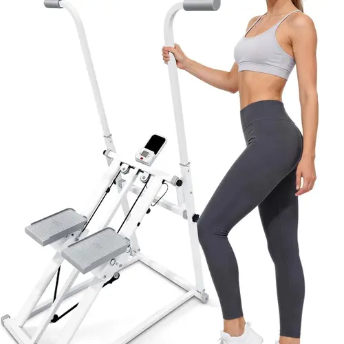 Vertical Cardio Climber Stair Stepper - Home Fitness Equipment, Full-Body Training, 330LBS Capacity, Adjustable Pedals, Ergonomic Handlebar, Smooth Operation, Quick Assembly, Cardio Trainer