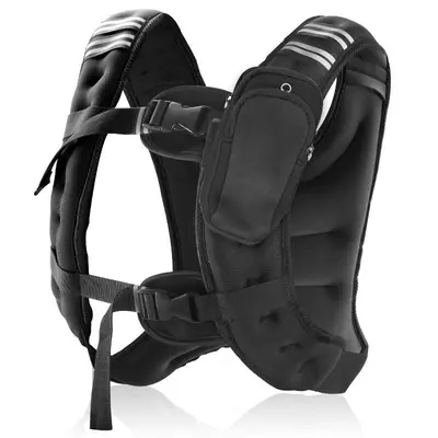 SummerVibes Adjustable Iron Weight Vest (12/16lbs) for Men & Women, H-Shape Design, Reflective Straps & Storage, Workout Equipment for Running Training, Home Fitness Gear, Gifts, Adjustable Weight Vests