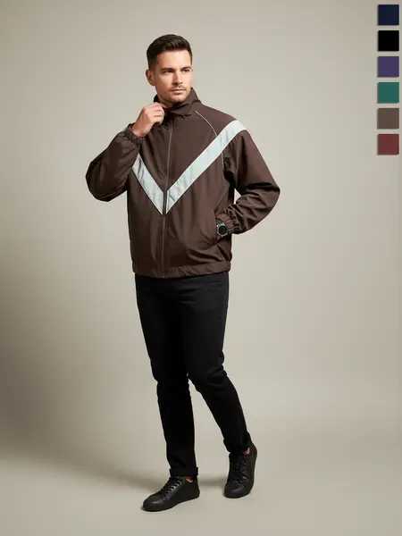 Men's Casual Jacket, Waterproof and Durable Surface Design, Stylish and Trendy Outdoor Apparel, Suitable for All-Year Round Everyday Wear Coats Menswear Tops，boyfriend christmas gifts，fashion，trench coat outfits