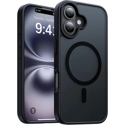 Magnetic Smartphone Casing for iPhone 12-17 Pro Max Plus, Handheld Cellphone Devices Case, MagSafe-Compatible, Shockproof Translucent Matte, Military-Grade Drop Protection, Anti-Yellowing,back to school,back to school haul