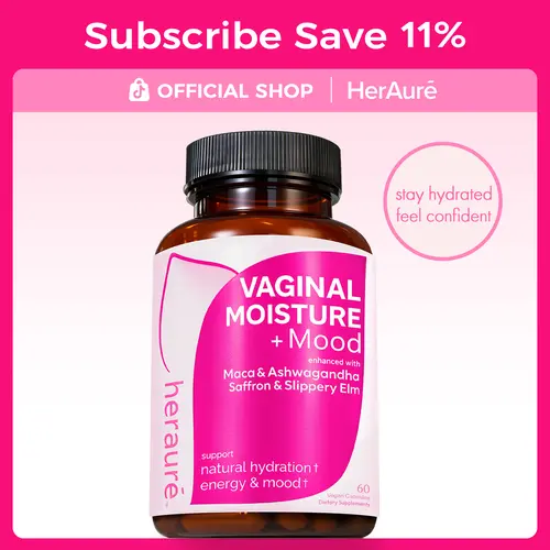 HerAuré Natural 10-in-1 Maca & Ashwagandha Wellness Supplement - Botanical Blend with Slippery Elm, Saffron, Sea Moss - Energy Boost, Digestion, Relax & Reset, Inner Hydration - 30 Servings - Health & Fitness Essentials