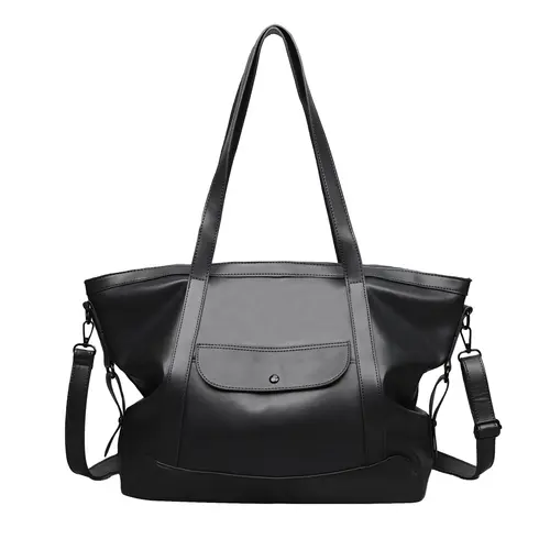 RIVERICH Women's Solid Color Tote Bag, Fashionable Large Capacity Shoulder Bag for Work & Daily Used, Casual Trendy Versatile High-quality Daily Commuting Bag fitness bag Leather Business Bag