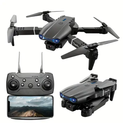 Drone With HD Camera, Remote Control Drone With With Auto Return, Quadcopter, Headless Mode And Batteries, Prefect Christmas Gift Toy For Beginner