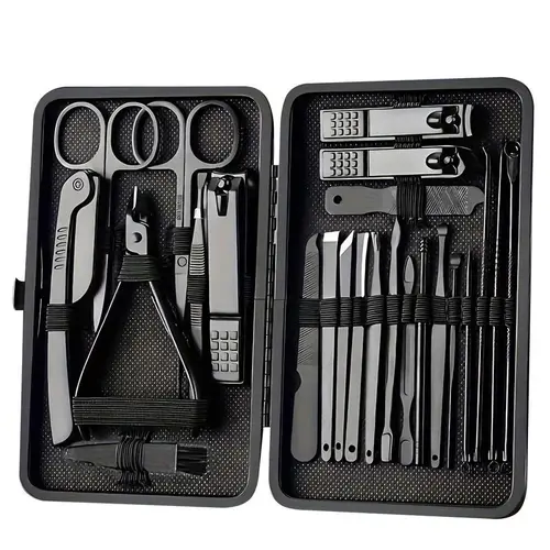 #TikTokShopBackToSchool Premium 8/15/24-Piece Nail Clipper & Grooming Kit – Complete Professional Manicure & Pedicure Set Travel Case – All-in-One Nail Care Tools for Men, Husband, Boyfriend, Parents – Perfect Gift for Him or Loved Ones Daily