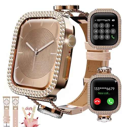 Women's 2026 Fashion Smart Watch - Wristwatch, Electronic Touch Screen Watch, Fitness Tracker with Call Answering/Making, 100+ Sports Modes, Message Reminders, DIY Dials, Compatible with iPhone/Android, Gift for Partner